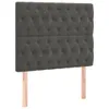 vidaXL Kopfteil Dunkelgrau 100 x 7 x 118/128 cm Samt Produktbild-Vorschau 1