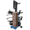 A log is placed on a log splitter with a measurement indicating its height. Produktbild-Vorschau