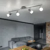 LED Deckenstrahler aus Chrom und Glas, Länge 95 cm Produktbild-Vorschau 2