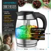 Hervidor de vidrio de 1,8 l, 2200 W, con infusor de acero Vista previa de la imagen del producto 2