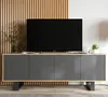 Szafka RTV NILA 7 dąb wotan/grafit mat 150 Podgląd zdjęcia produktu 1