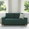 vidaXL Sofa dwuosobowa, ciemnozielona, 180 x 77 x 82 cm, Podgląd zdjęcia produktu 3