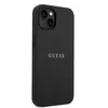 A black iPhone case with the Guess logo is shown against a white background. Voir les images du produit