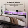 Boxspringbed 140x200 cm met hydraulische opbergruimte, Productafbeelding-voorbeeld 9