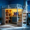 Flieks Etagenbett Metallbett 90x200cm mit Schreibtisch und Produktbild-Vorschau 3