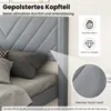 Rama łóżka COSTWAY pod materac 200x140 cm, tapicerowana Podgląd zdjęcia produktu 4