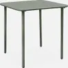 sweeek - Gartentisch aus Stahl 2 Plätze - Khaki Produktbild-Vorschau 1