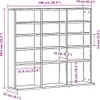 vidaXL skříňka na CD vzhled černý dub 100x23x89,5 cm Náhled obrázku produktu 8