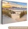 MuchoWow® - Leinwandbilder - Strand - Düne - Gras - Produktbild-Vorschau 1