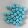 Bubble Perlen rund aus Acryl, 10 mm, 30 Stück, Türkis Produktbild-Vorschau 3