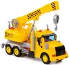 Kranwagen Kinder Spielzeug LKW PROFI gelb Schwungrad Produktbild-Vorschau 4