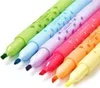 A set of six colorful highlighters arranged diagonally on a white background. Voir les images du produit