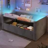 Schlafsofa mit Bettfunktion, Stauraum und LED-Beleuchtung Produktbild-Vorschau 4