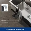 Cecipa Edelstahlspüle 70x45 cm Küchenspüle mit Stufe & Produktbild-Vorschau 18