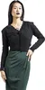 Voodoo Vixen Cardigan Damen Heart Pattern Scallop Edge Produktbild-Vorschau 4