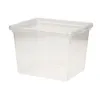 A clear plastic storage box with a lid, shown from a slightly elevated side angle against a white background. Anteprima dell’immagine prodotto