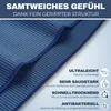 Mikrofaser-Handtuch mit Struktur - Dunkelblau, 160x80 cm - Produktbild-Vorschau 2