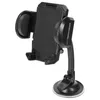 A black smartphone car mount with a flexible gooseneck and suction cup base, shown against a white background. Voir les images du produit