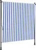 vidaXL Außenrollo Blau und Weiß 200x270 cm Stoff und Stahl Produktbild-Vorschau 1