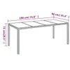 vidaXL Ensemble de jardin 7 pièces avec coussins Gris Poly Voir les images du produit 10