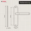 DOMINO Türgriff Blind Drückergarnitur | Langschildgarnitur Produktbild-Vorschau 3