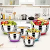 Homikit Rührschüssel Set, Edelstahl Schüssel Salatschüssel Produktbild-Vorschau 6