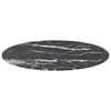 vidaXL Tischplatte Schwarz Ø70x0,8 cm Hartglas in Produktbild-Vorschau 1