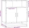 Sideboard Braun Eichen-Optik 68x35x76 cm Holzwerkstoff Produktbild-Vorschau 11