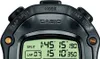 Close-up of a black Casio stopwatch with a green digital display. Podgląd zdjęcia produktu