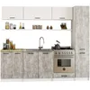 Słupek kuchenny OLIWIA Biała, Beton 40x57x205 cm Podgląd zdjęcia produktu 5