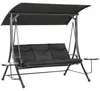 Outsunny Hollywoodschaukel mit Couchtische, 3-Sitzer Produktbild-Vorschau 1