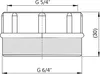 Redukce k sifonu Alcadrain 6/4"×5/4" S0556-ND Náhled obrázku produktu 2