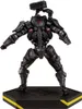 A black robotic figure standing on a hexagonal base with yellow stripes. Anteprima dell’immagine prodotto