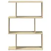 vidaXL Libreria divisoria 3 scomparti rovere Sonoma Anteprima dell’immagine prodotto 4