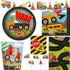 Baustellen Geburtstagsdeko Partyset Bagger Kindergeburtstag Produktbild-Vorschau 1