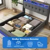 Polsterbett 160x200cm mit Ladefunktion (2AC & USB & Produktbild-Vorschau 6