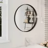 vidaXL Miroir mural noir 60 cm Voir les images du produit 2