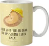 Mr. & Mrs. Panda Plastikbecher Igel Beten - Gelb Pastell - Produktbild-Vorschau 1