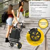 Składany wózek na zakupy ELONEO, wózek na zakupy z komorą Podgląd zdjęcia produktu 6