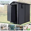 CCLIFE Gerätehaus Geräteschuppen Gartenhütte Kunststoff Produktbild-Vorschau 8