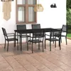 vidaXL 7-tlg. Garten-Essgruppe Stahl Produktbild-Vorschau 2