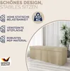 CASARIA® Sitzbank mit Stauraum Faltbar Gepolstert Deckel Produktbild-Vorschau 2