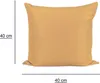 Kissenbezug Canada 40x40 cm gelb elegant meliert Deko Produktbild-Vorschau 1
