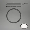 Plafonnier LED ultrafin salle de bain 290mm rond 18W 2400lm Voir les images du produit 11