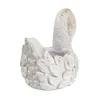 Clayre & Eef Blumentopf Schwan 19x11x15 cm Weiß Stein Produktbild-Vorschau 3