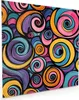 Küchenrückwand Spritzschutz Glas mit Motiv Farbige Spiralen Produktbild-Vorschau 1