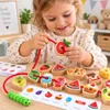 Dřevěné navlékací puzzle pro rozvoj jemné motoriky – Náhled obrázku produktu 5