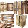 Creative Deco Drevená truhlica s vekom a poličkou | 50 x 40 Náhľad obrázku produktu 5