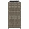 vidaXL Hochbeet mit 2 Fächern Grau 90x20x40 cm Poly Rattan Produktbild-Vorschau 6