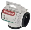 LEGRAND Revolution Rozbočovací zásuvka 3× kulatá Náhled obrázku produktu